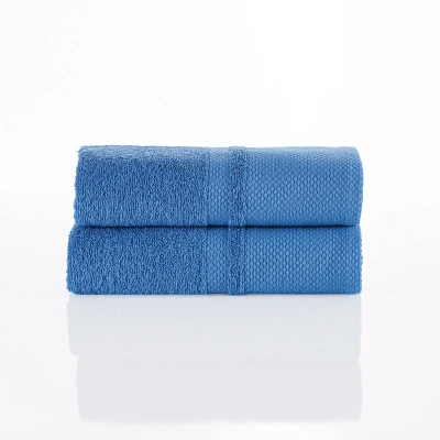 4Home Bavlněný ručník Deluxe modrá, 50 x 100 cm, sada 2 ks, 50 x 100 cm