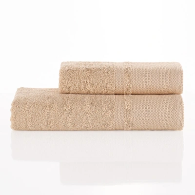 4Home Sada Deluxe osuška a ručník béžová, 70 x 140 cm, 50 x 100 cm